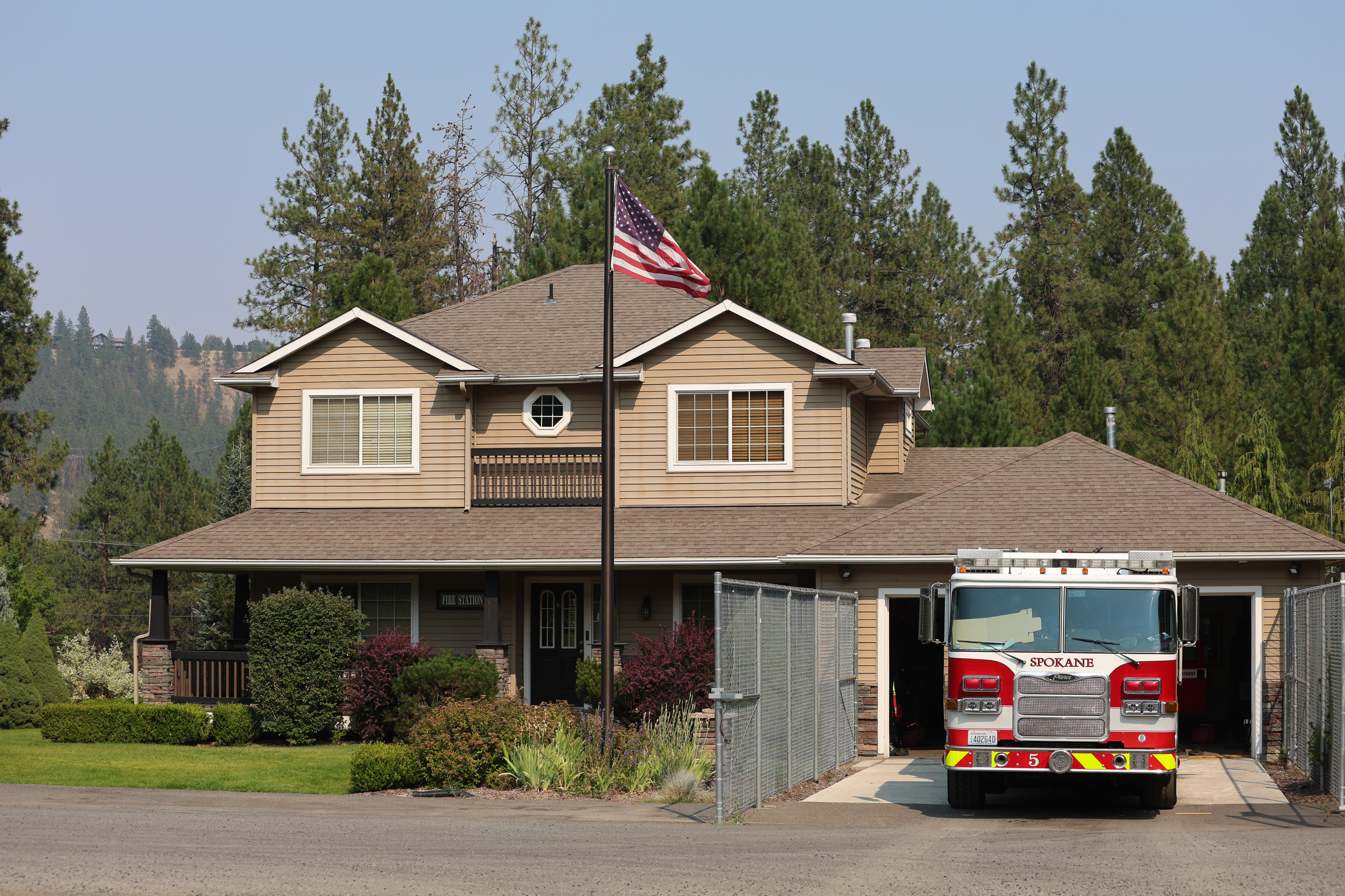 Temporary fire station